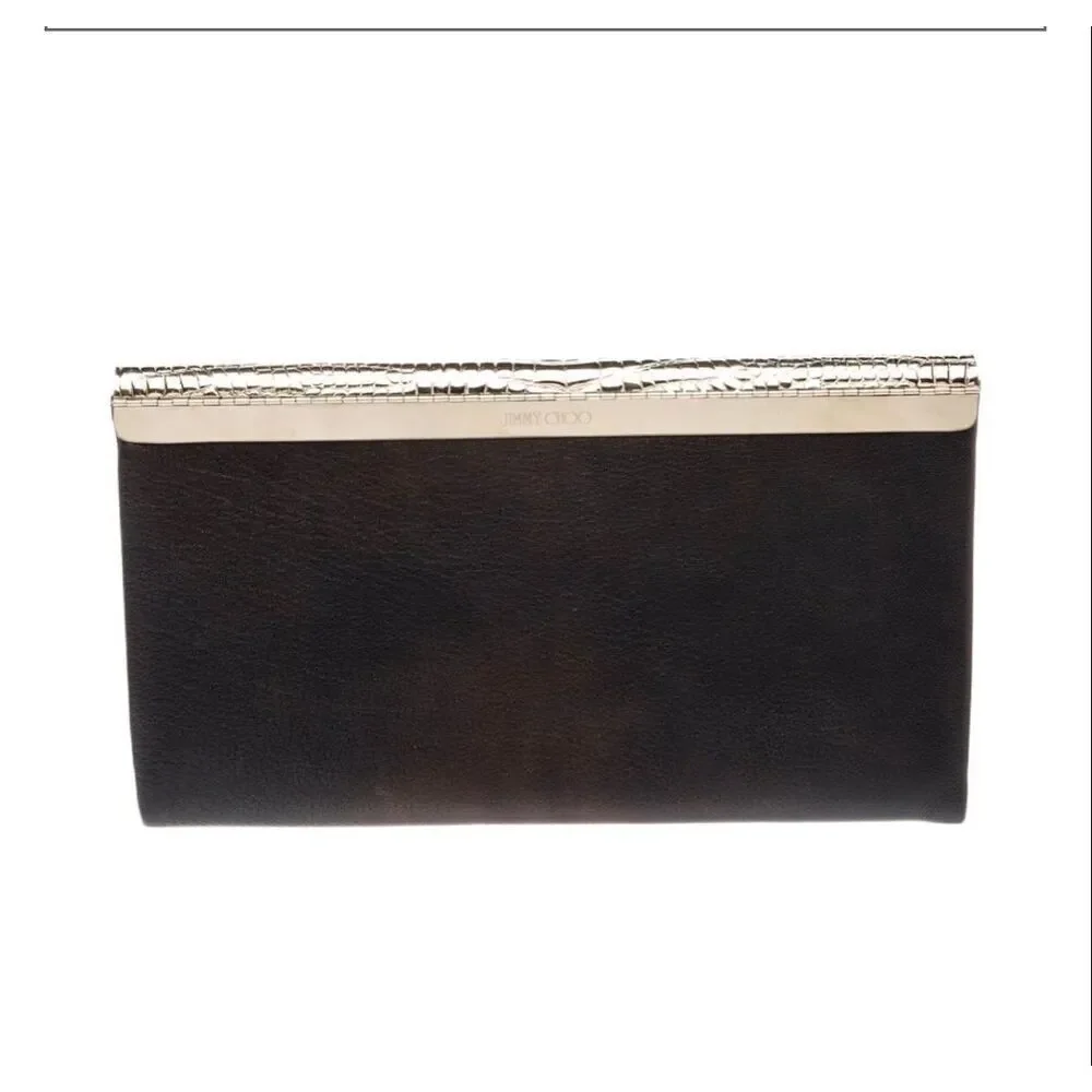 Jimmy Choo Leather Clutch Black